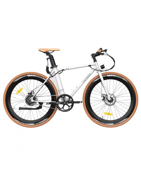 Fafrees F1 Bicicletta elettrica da città motore 250W 36V 10AH pneumatici CST 700C*38C 25km/h 40N.M 90km - Arancione bianco