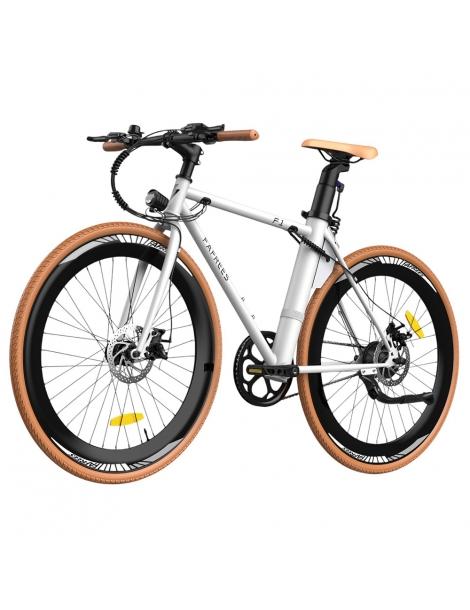 Fafrees F1 Bicicletta elettrica da città motore 250W 36V 10AH pneumatici CST 700C*38C 25km/h 40N.M 90km - Arancione bianco Only for today