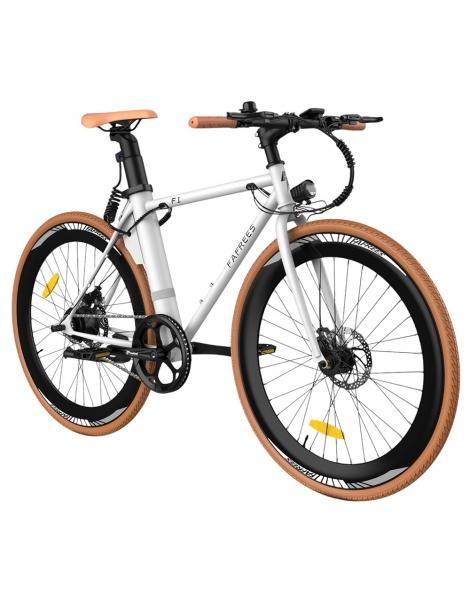 Fafrees F1 Bicicletta elettrica da città motore 250W 36V 10AH pneumatici CST 700C*38C 25km/h 40N.M 90km - Arancione bianco Only for today
