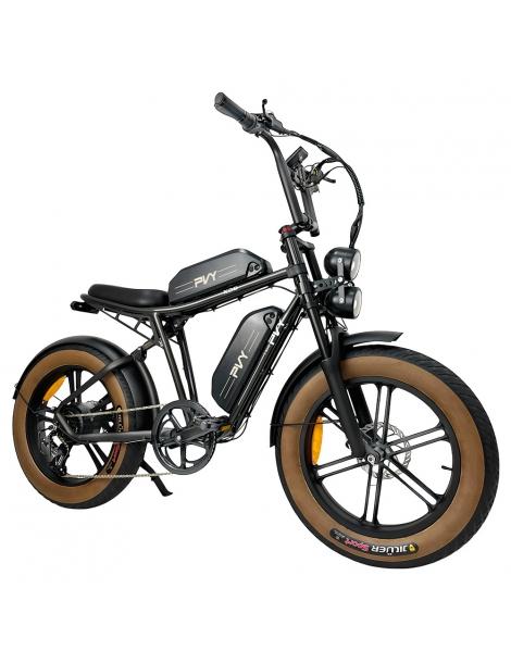 PVY X20 Mountain Electric Bike motore 1000W doppia batteria 48V 30Ah copertone 20*4.0'' 50km/h 200km 100N.M - Nero