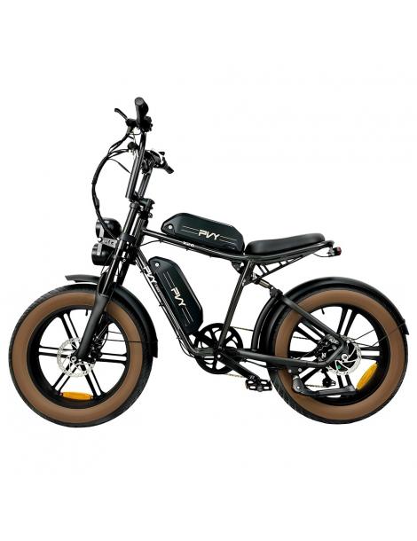 PVY X20 Mountain Electric Bike motore 1000W doppia batteria 48V 30Ah copertone 20*4.0'' 50km/h 200km 100N.M - Nero Black Friday Prezzi