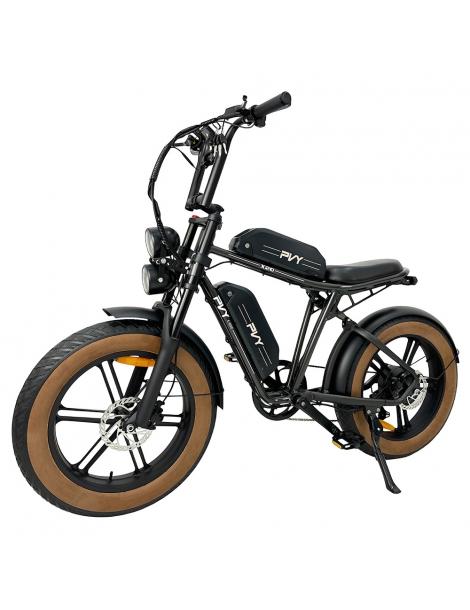 PVY X20 Mountain Electric Bike motore 1000W doppia batteria 48V 30Ah copertone 20*4.0'' 50km/h 200km 100N.M - Nero Black Friday Prezzi