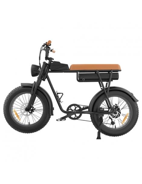 YAMALI FXH-006 Bicicletta elettrica Motore 1000W Batteria 48V 20Ah Pneumatici grassi 20*4'' - Marrone Duty-free