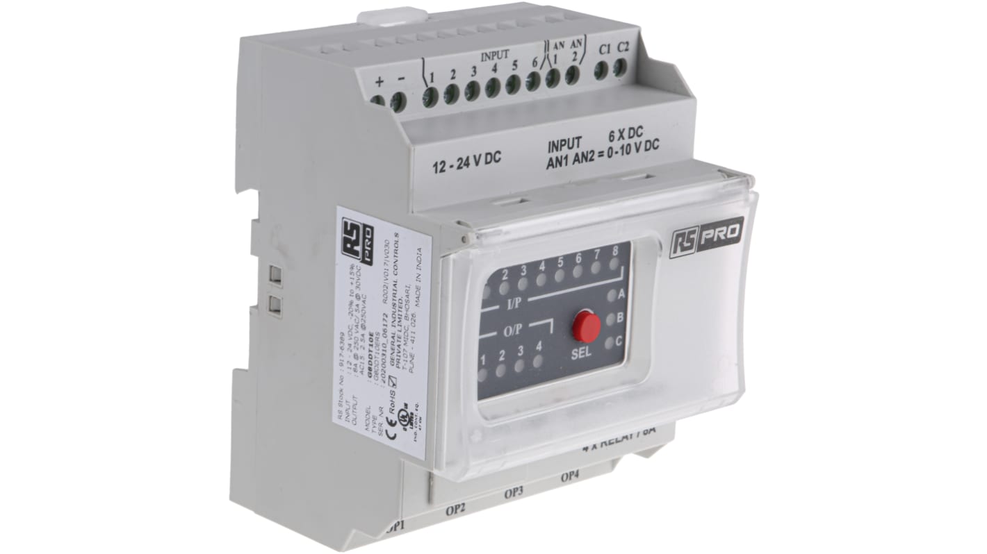 Rs-Online Modulo di espansione I/O RS PRO ingressi: 8 uscite: 4