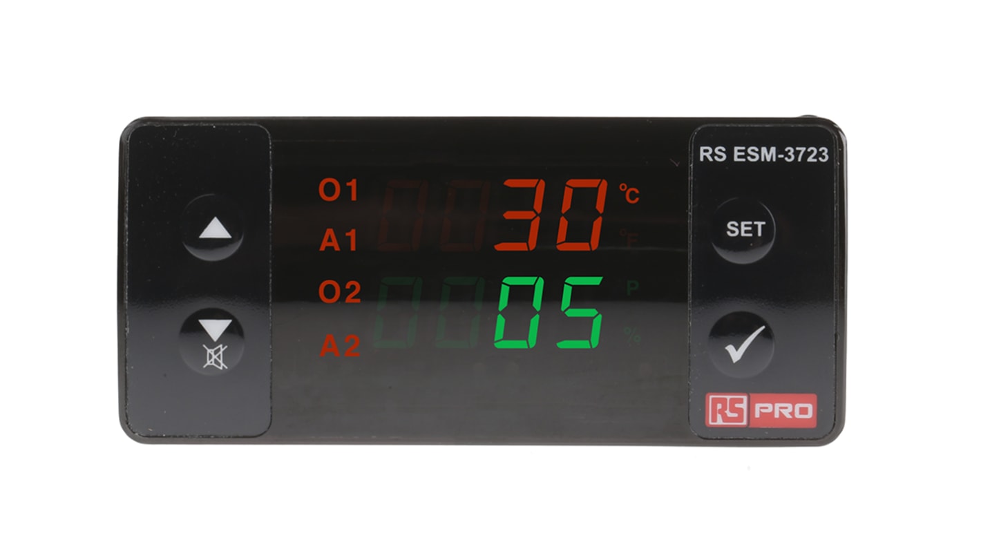 Rs-Online Termoregolatori PID RS PRO 230 V c.a. 76 x 34.5mm 4 uscite Relè