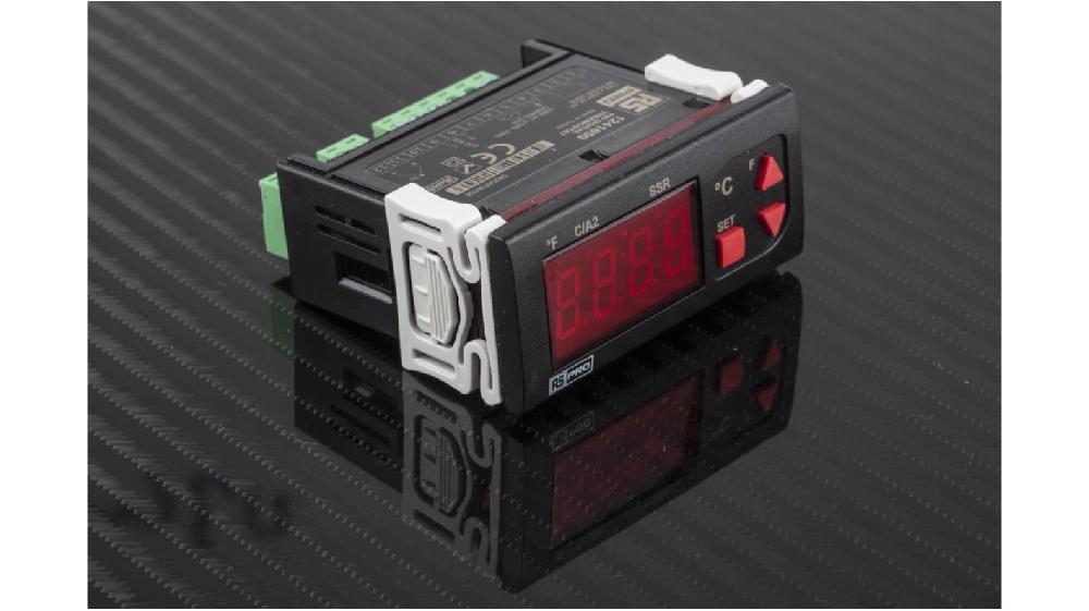 Rs-Online Regolatore di temperatura On/Off RS PRO 230 V ca 77 x 35mm 2 uscite Relè SSR