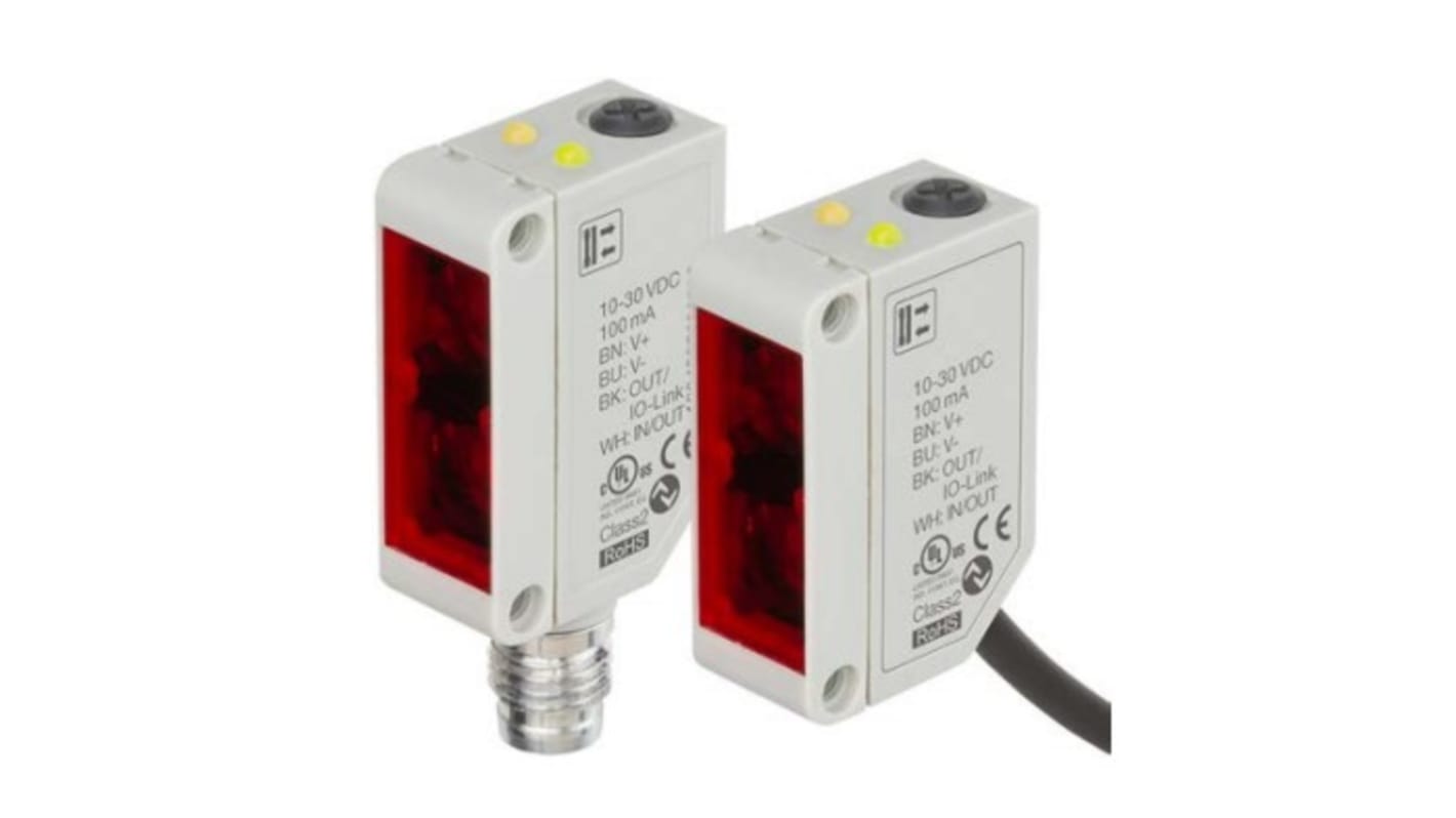 Rs-Online Sensore fotoelettrico Rettangolare RS PRO a soppressione di sfondo rilevamento 200 mm uscita NPN/PNP