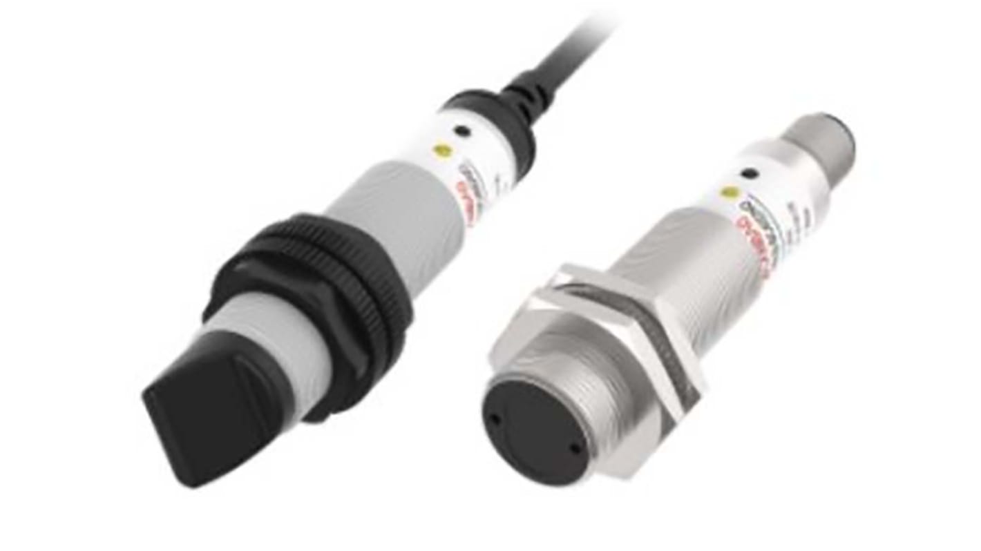 Rs-Online Sensore fotoelettrico Cilindrico RS PRO a riflessione diffusa rilevamento 0 4 m uscita PNP NO+NC
