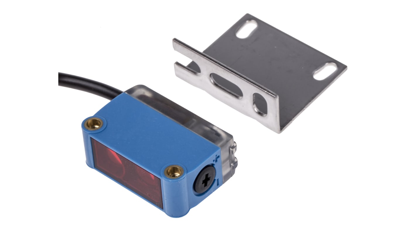 Rs-Online Sensore fotoelettrico Rettangolare RS PRO a soppressione di sfondo rilevamento 35 mm → 140 mm uscita NPN