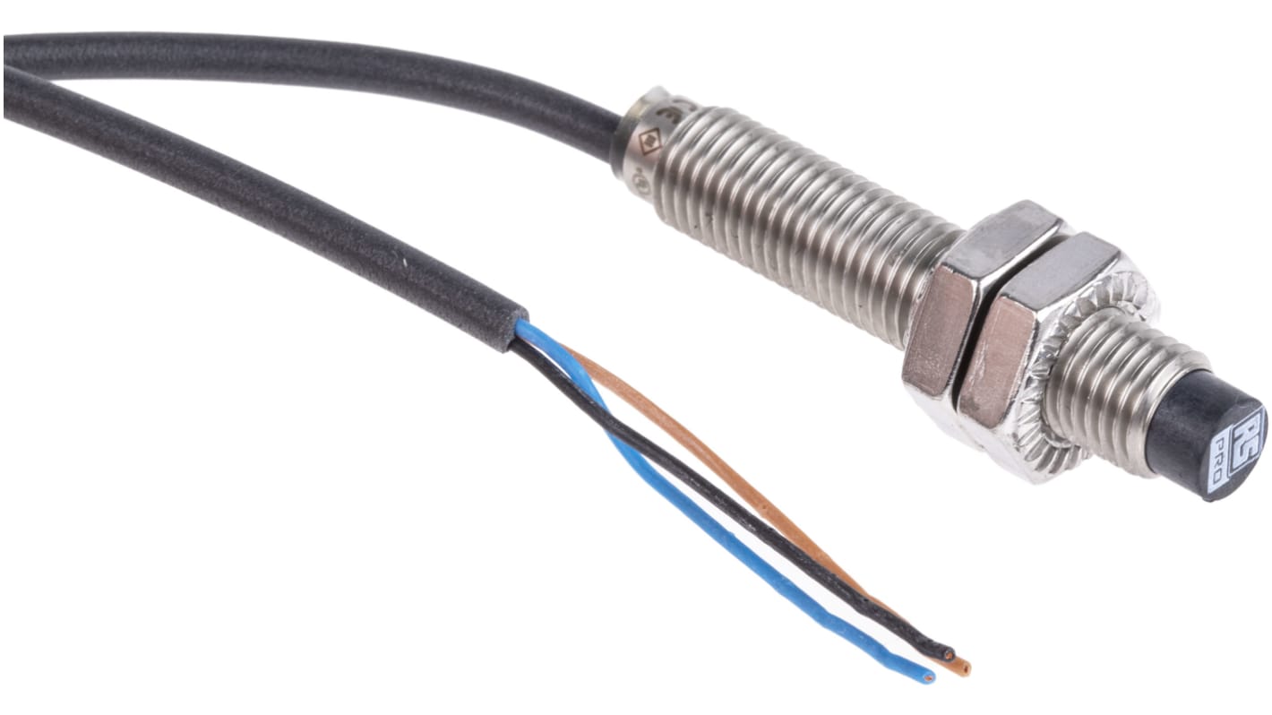 Rs-Online Sensore di prossimità Cilindro filettato RS PRO M8 rilevamento 4 mm 10 → 30 V c.c