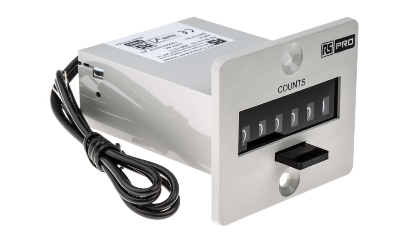 Rs-Online Contatore elettronico RS PRO Impulso 10Hz display Digitale 6 cifre 230 V ca