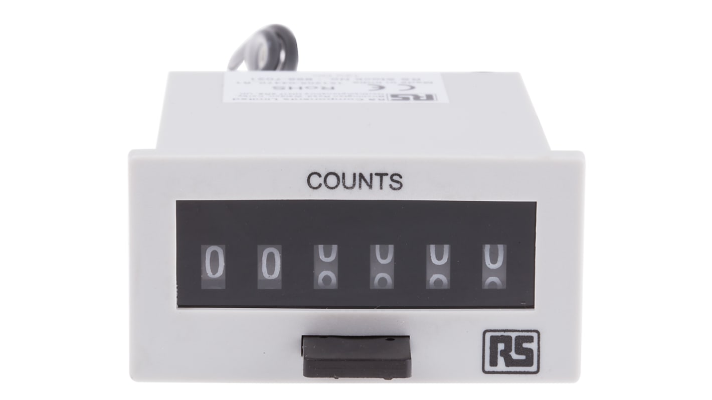 Rs-Online Contatore elettronico RS PRO Impulso 10Hz display Digitale 6 cifre 12 V c.c