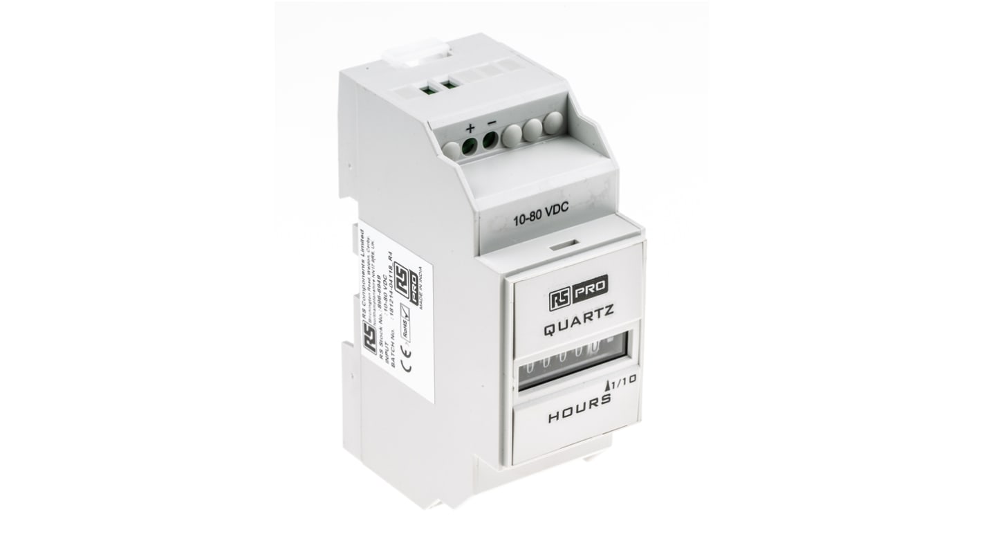 Rs-Online Contatore elettronico RS PRO Ore display Analogico 6 cifre 10 → 80 V c.c