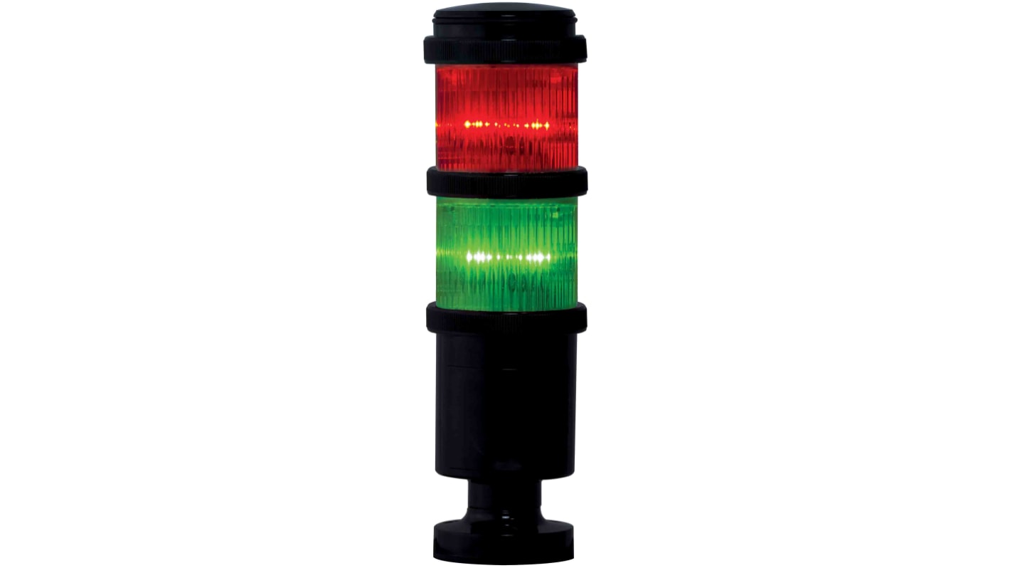 Rs-Online Torretta di segnalazione RS PRO 110 V c.a. LED lenti Rosso/Verde