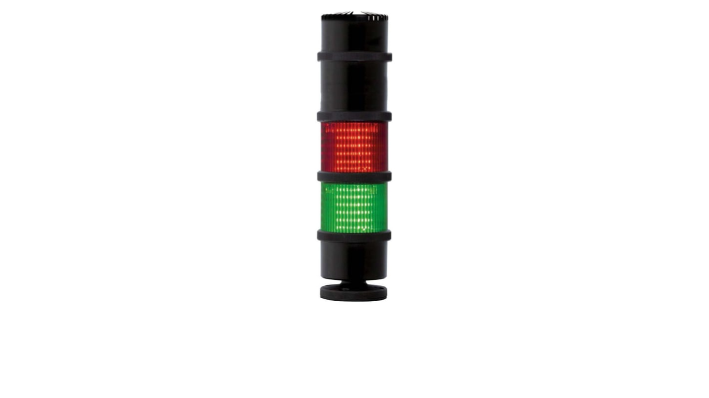 Rs-Online Torretta di segnalazione RS PRO 24 V CA/CC LED 12 elementi lenti Verde/Rosso
