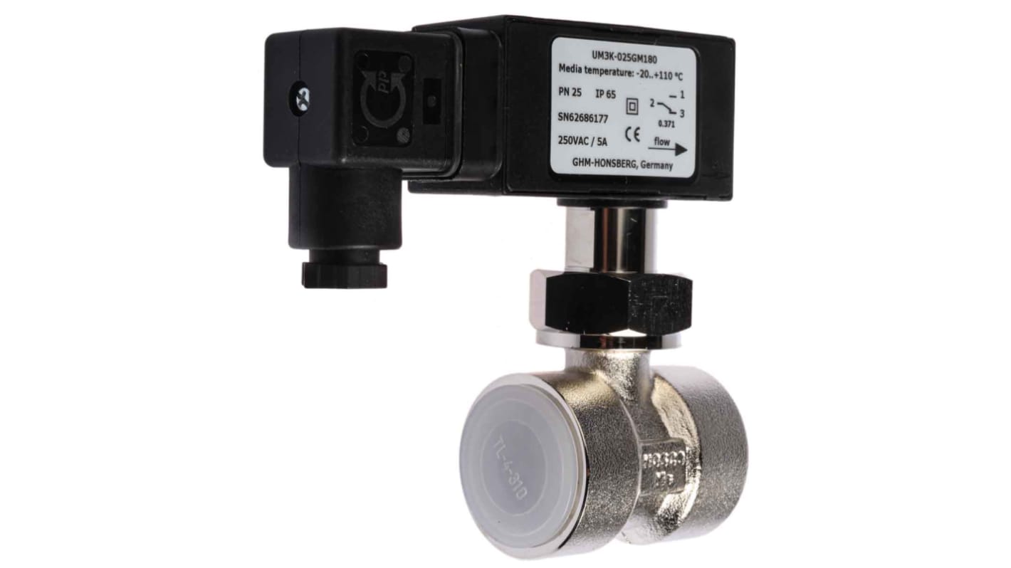 Rs-Online Interruttore di flusso RS PRO per per gas e liquidi flusso 14 l/min → 18 L/min