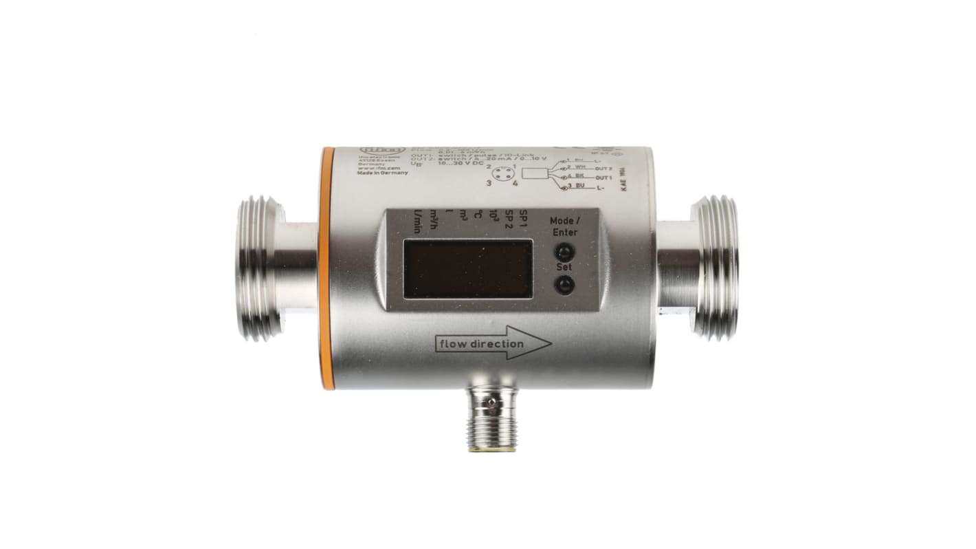 Rs-Online Flussometro ifm electronic per Liquidi flusso 0 2 l/min → 100 l/min