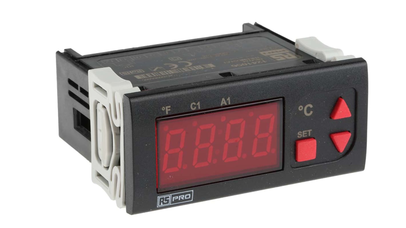 Rs-Online Regolatore di temperatura On/Off RS PRO 230 V ca 77 x 35mm 2 uscite Relè