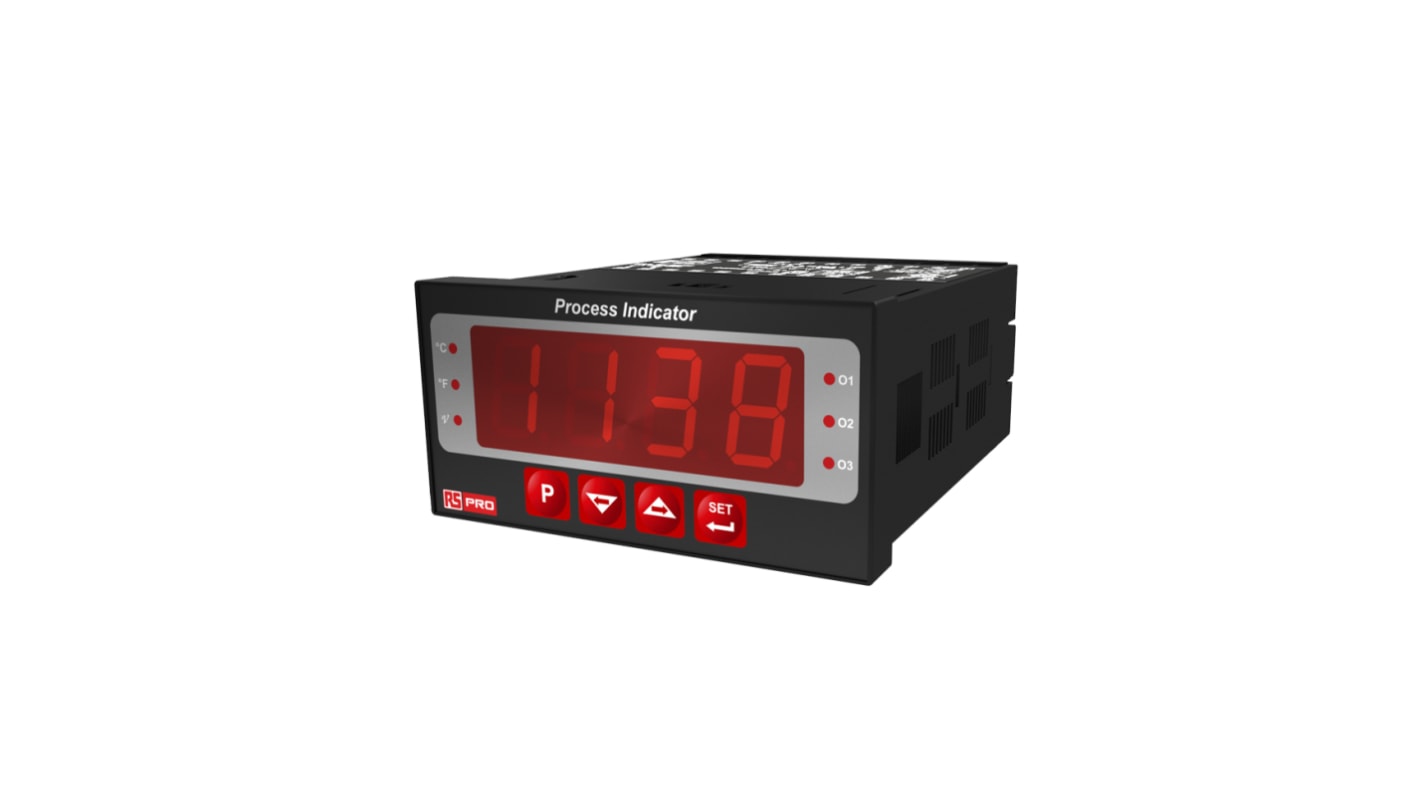 Rs-Online Regolatore di temperatura On/Off RS PRO 100 → 240 V c.a. 48 x 96mm 2 uscite Relè