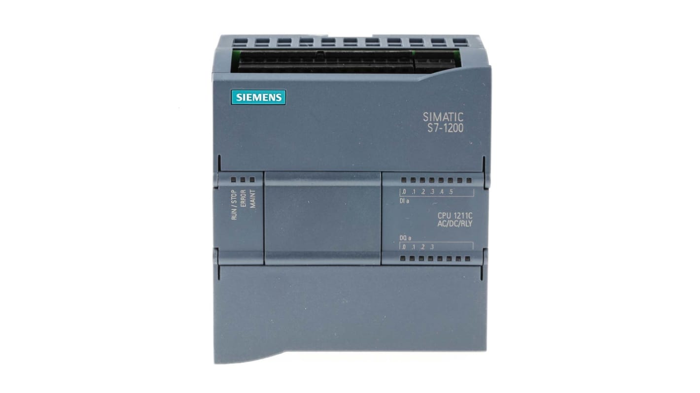 Rs-Online CPU PLC Siemens SIMATIC S7-1200 ingressi: 6 (digitale 2 interruttori come analogico) uscite: 4 (uscita digitale