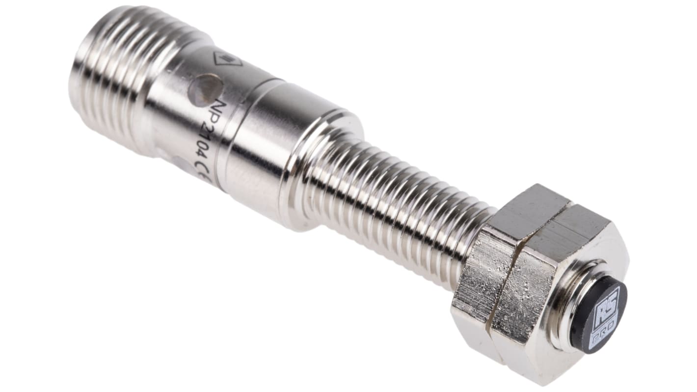 Rs-Online Sensore di prossimità Cilindro filettato RS PRO M8 rilevamento 2 mm 10 → 30 V c.c