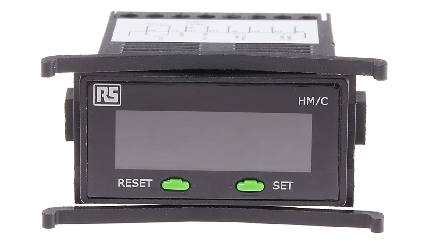 Rs-Online Contatore elettronico RS PRO Ore Minuti Secondi 40Hz display LCD 7 cifre 85 → 265 V c.a./c.c