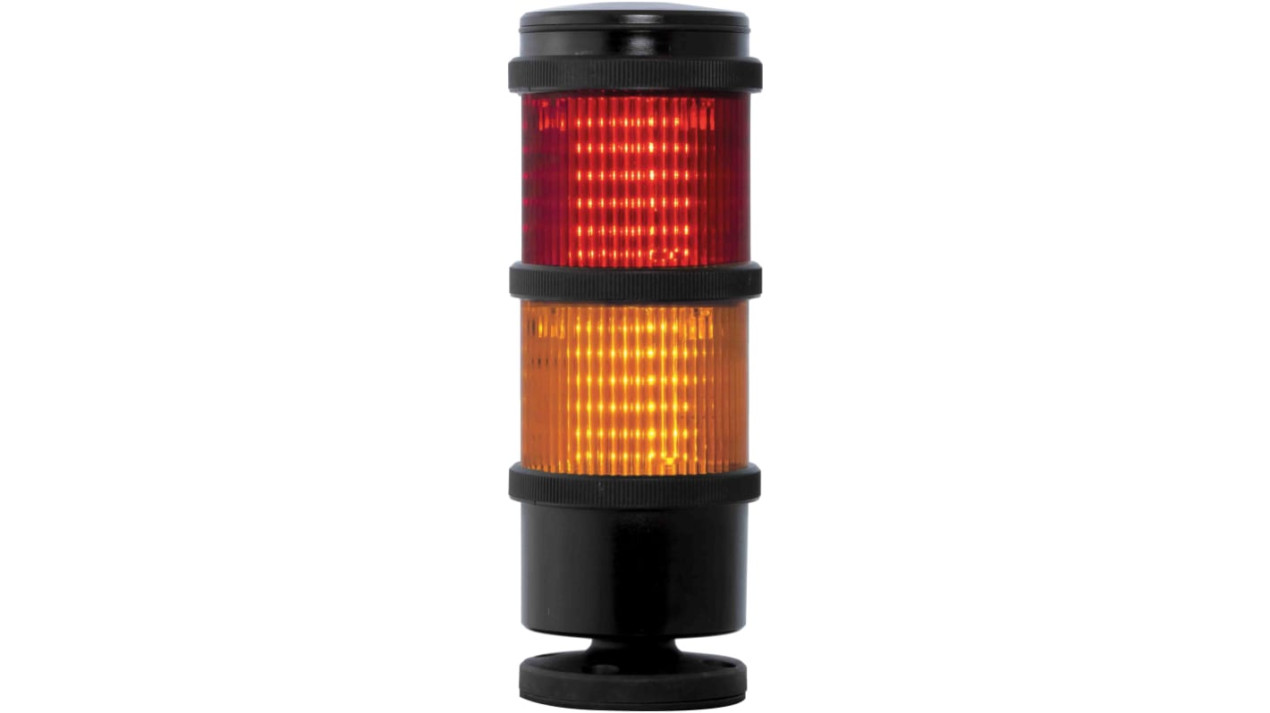 Rs-Online Torretta di segnalazione RS PRO 240 V LED 2 elementi lenti Rosso/Ambra