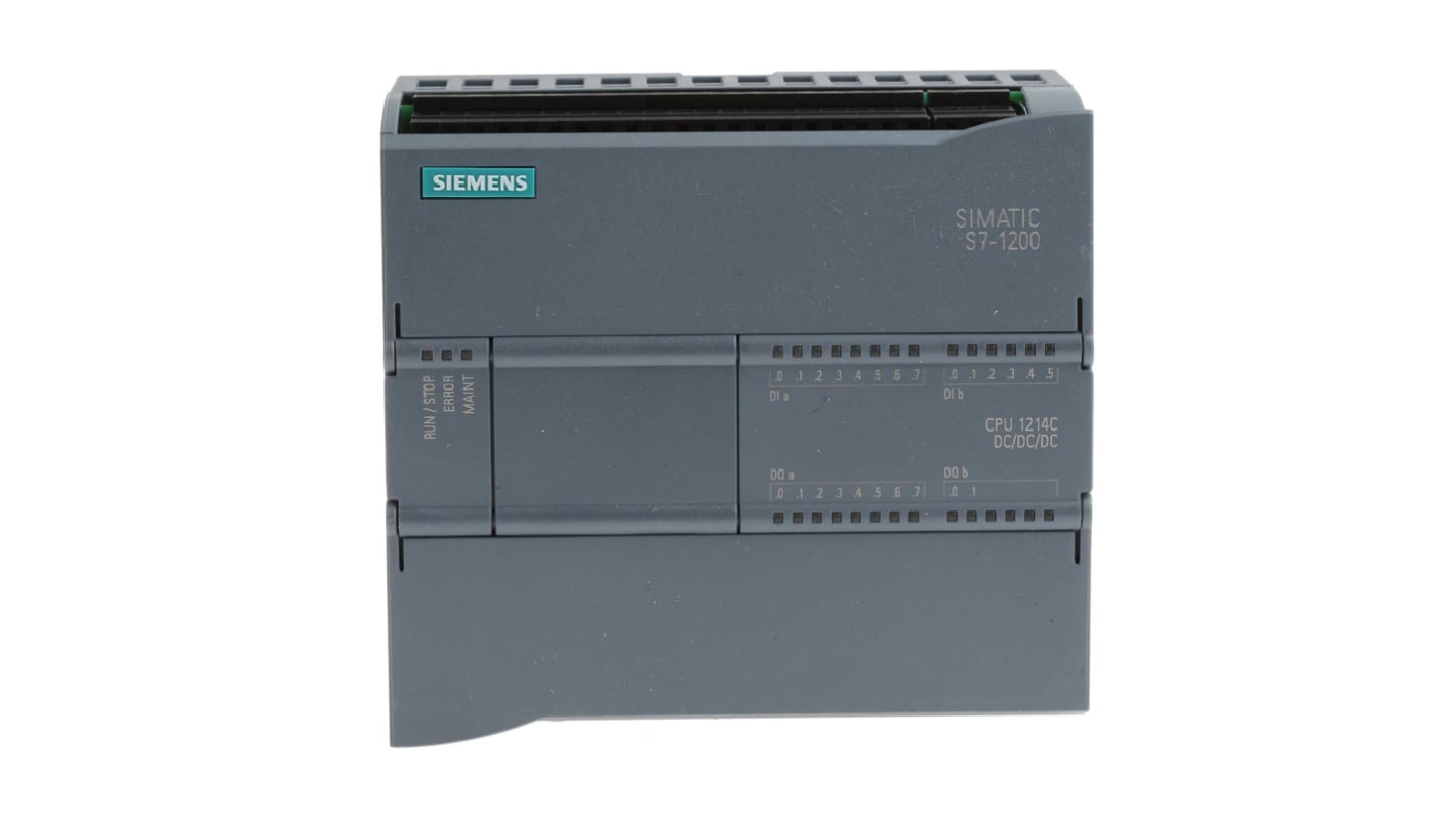 Rs-Online CPU PLC Siemens SIMATIC S7-1200 ingressi: 14 (digitale 2 interruttori come analogico) uscite: 10 (uscita digitale