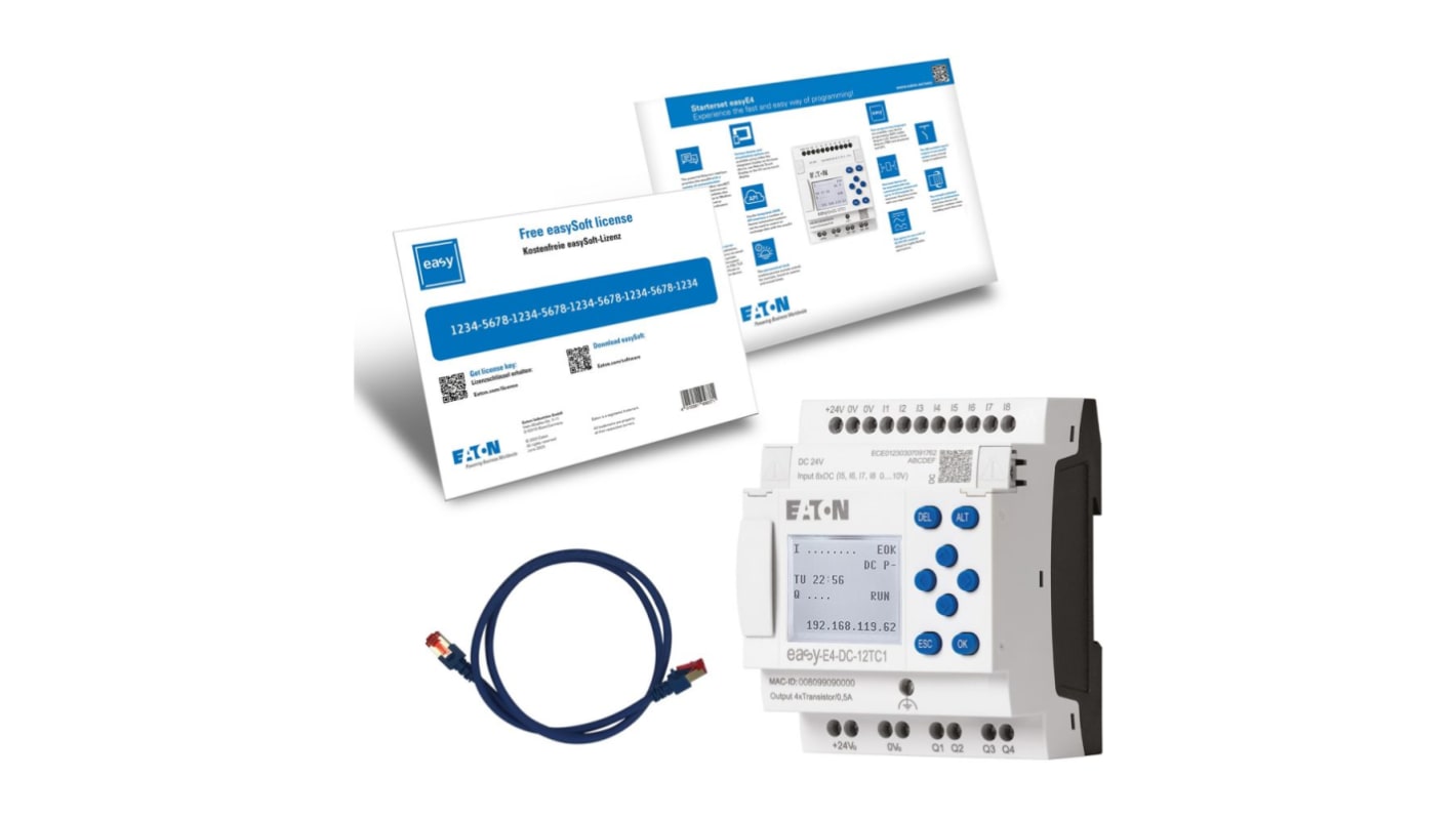 Rs-Online Starter kit Eaton EasyE4 ingressi: 8 uscite: 4 Enormi sconti