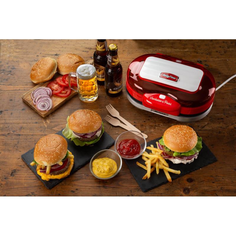 Ariete GRIGLIA ELETTRICA PER HAMBURGER ROSSO Qualità Garantita