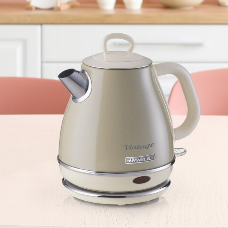 Ariete BOLLITORE ELETTRICO 1 LITRO VINTAGE BEIGE Saldi Di Fabbrica
