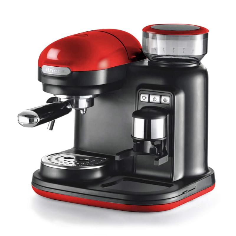 Ariete MACCHINA PER CAFFè ESPRESSO CON MACINACAFFè MODERNA ROSSO