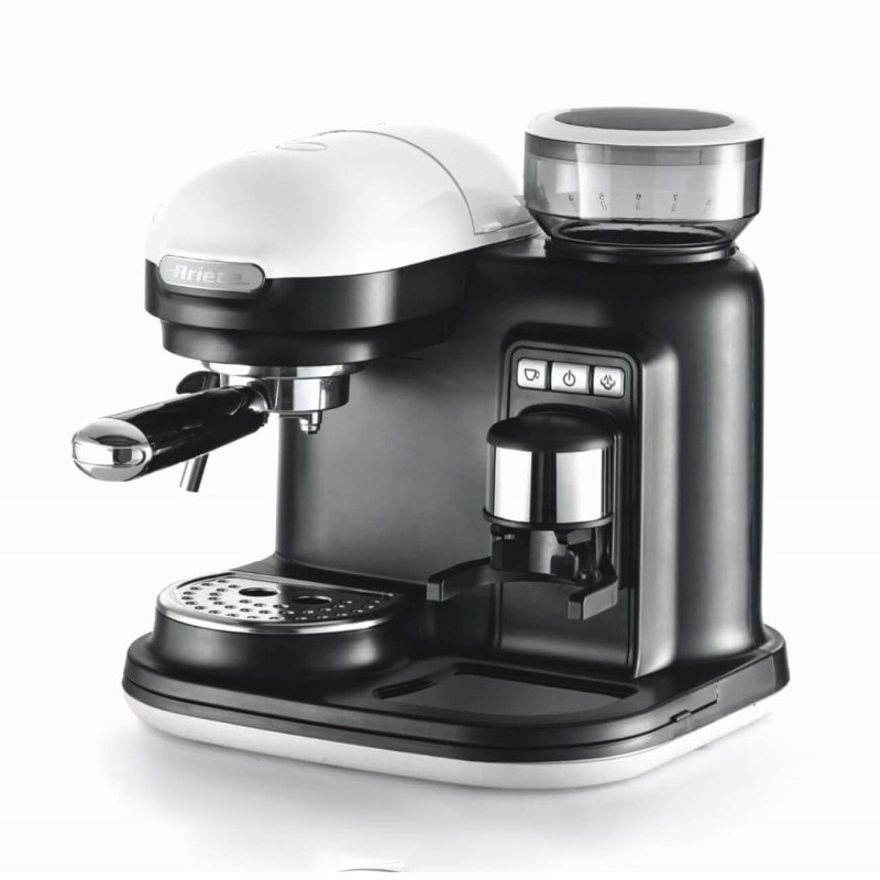 Ariete MACCHINA PER CAFFè ESPRESSO CON MACINACAFFè MODERNA BIANCO