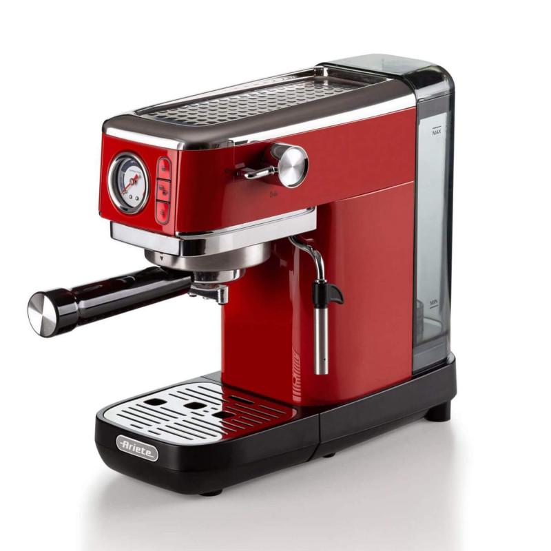 Ariete MACCHINA DA CAFFè ESPRESSO IN METALLO CON MANOMETRO ROSSO Soddisfazione Garantita