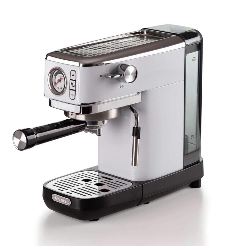 Ariete MACCHINA DA CAFFè ESPRESSO IN METALLO CON MANOMETRO BIANCO Qualità Garantita