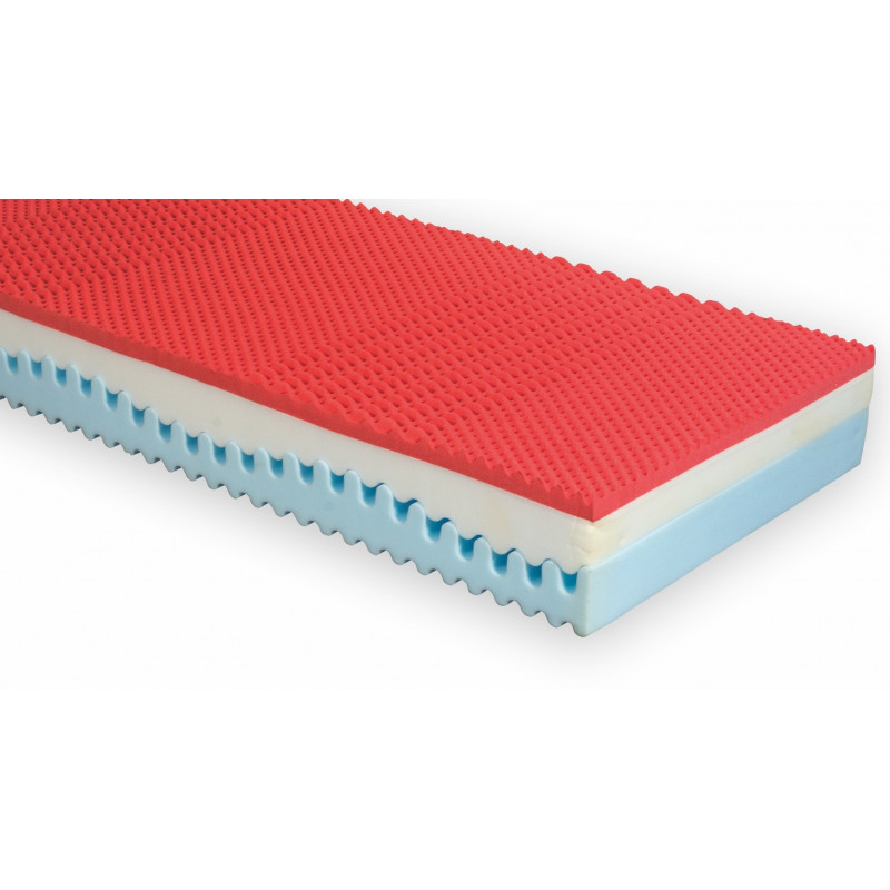 Materasso EXCLUSIVE - 3 Strati h 24 cm 100% Policotone 3D Air Made in Italy (VARIE MISURE) In Vendita