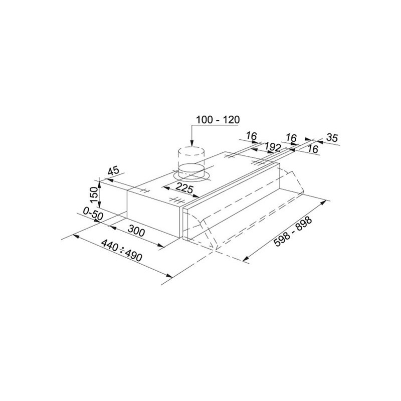 Franke FSI 932 GR Cappa aspirante a parete Grigio 225 m³/h D Convenienza
