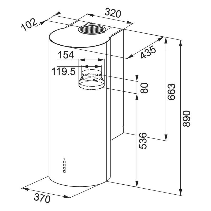 Franke FTU 3805 XS Cappa aspirante a parete Acciaio inox 590 m³/h C Online