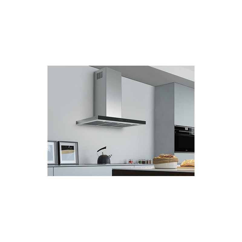 Franke T-SHAPE AVANT-SILENCE FTLN H45 X/BK GLASS A90 FRK Cappa aspirante a parete Nero Acciaio inox 750 m³/h A+ Presa