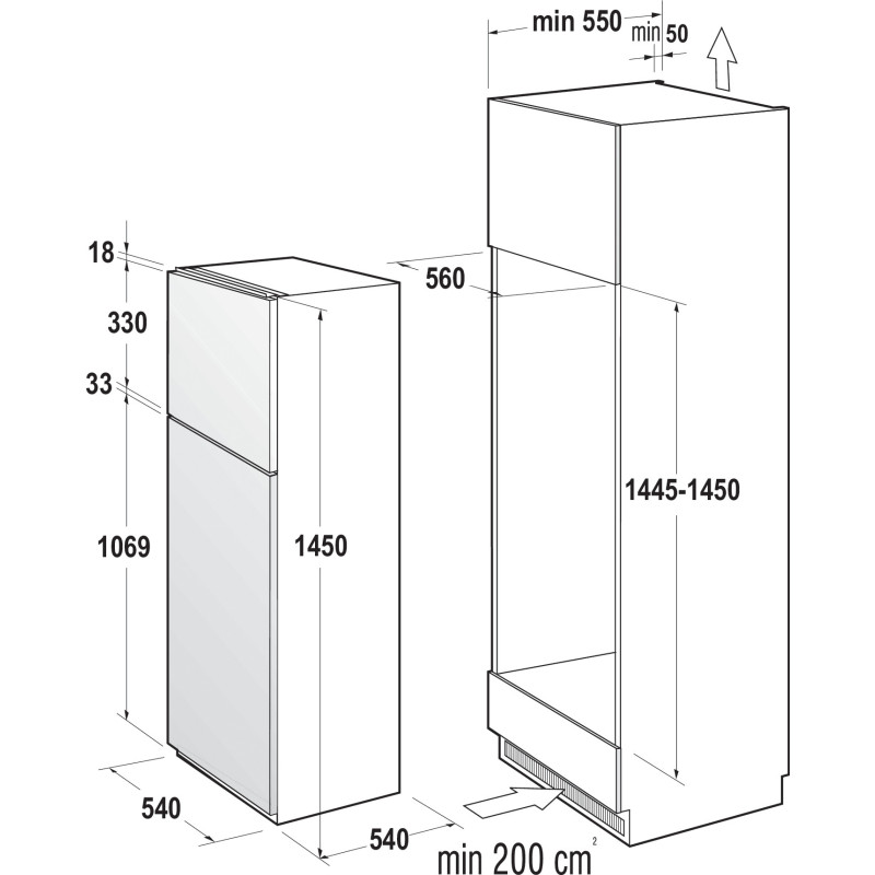 Hisense RI1P205NEWE frigorifero con congelatore Da incasso 205 L E Bianco Hotsell