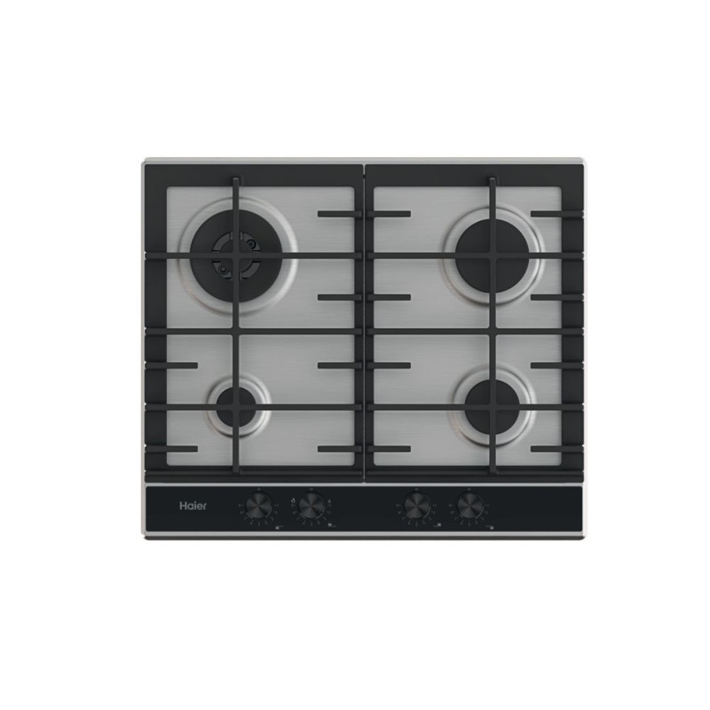 Haier Series 4 HAHG6BR4XH Acciaio inox Da incasso 59.5 cm Gas 4 Fornello(i) Nuovo