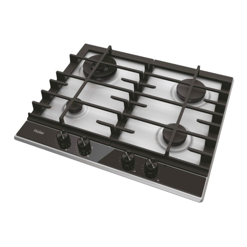 Haier Series 4 HAHG6BR4XH Acciaio inox Da incasso 59.5 cm Gas 4 Fornello(i) Nuovo