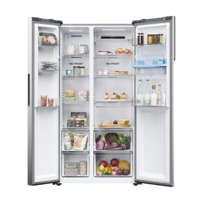 Haier SBS 90 Serie 5 HSR5918DWMP frigorifero side-by-side Libera installazione 521 L D Platino Acciaio inox Promozione