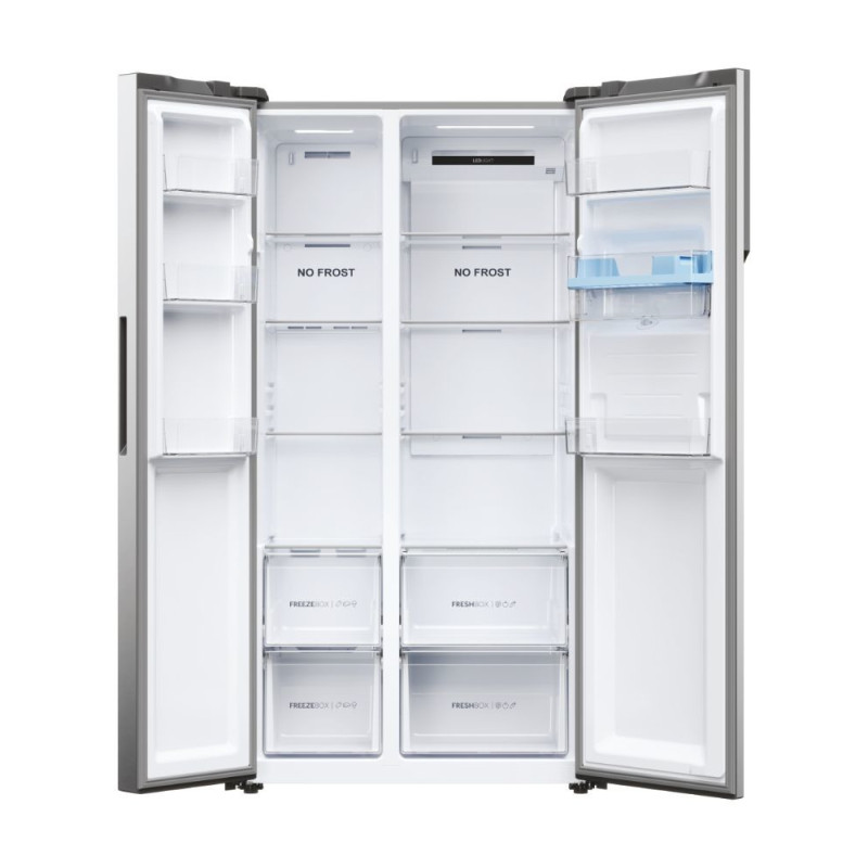 Haier SBS 90 Serie 5 HSR5918DWMP frigorifero side-by-side Libera installazione 521 L D Platino Acciaio inox Promozione