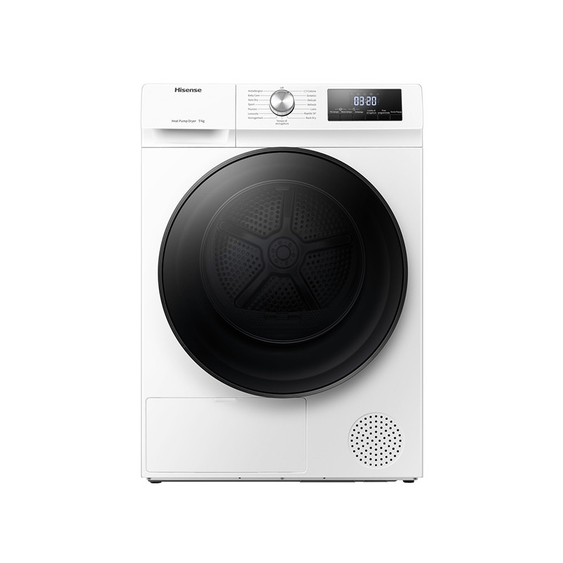 Hisense DHQA902U asciugatrice Libera installazione Caricamento frontale 9 kg A++ Bianco Soddisfazione Garantita