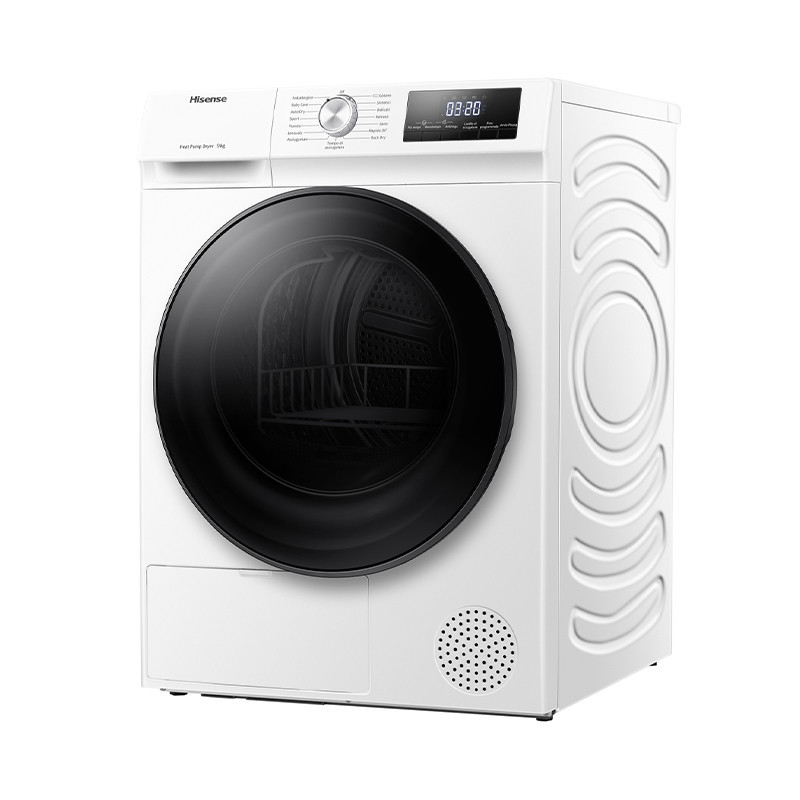 Hisense DHQA902U asciugatrice Libera installazione Caricamento frontale 9 kg A++ Bianco Soddisfazione Garantita