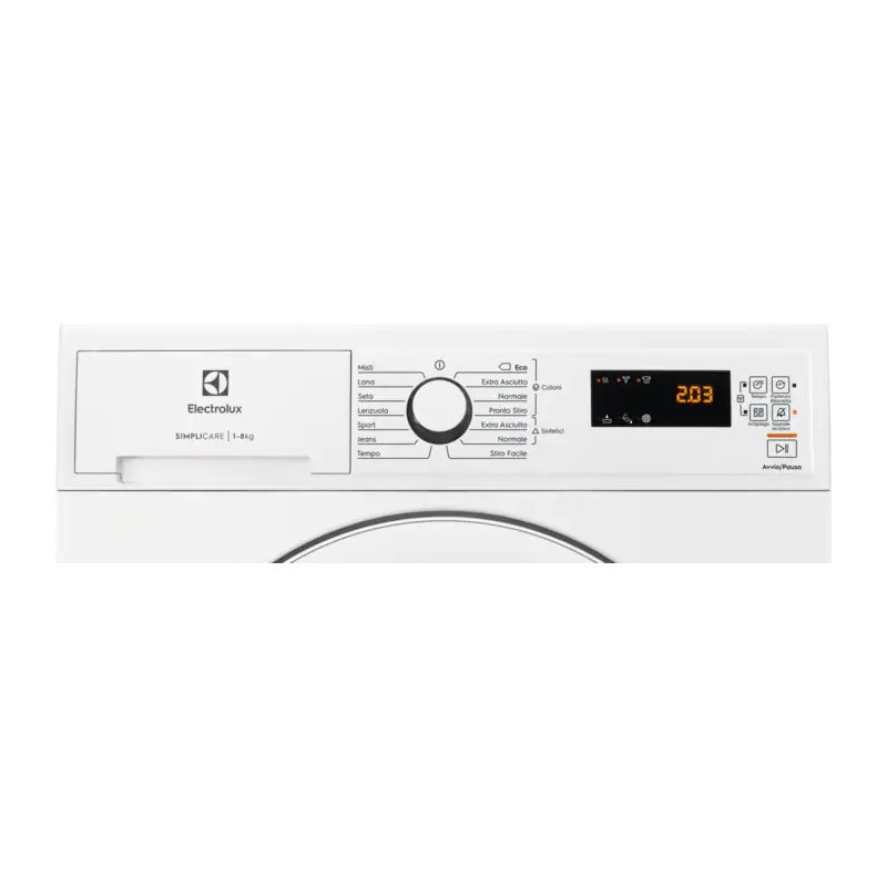 Electrolux EDH4825TW asciugatrice Libera installazione Caricamento frontale 8 kg A++ Bianco Presa