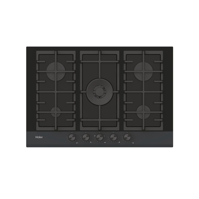Haier Series 4 HAVG75HBPB Nero Da incasso 75 cm Gas 5 Fornello(i) Vendita Calda
