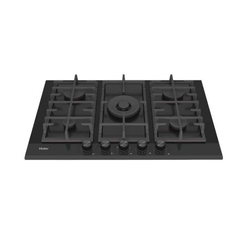 Haier Series 4 HAVG75HBPB Nero Da incasso 75 cm Gas 5 Fornello(i) Vendita Calda