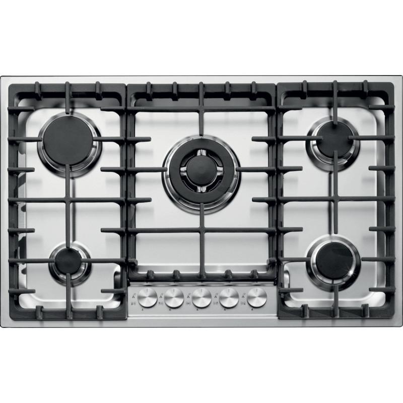 Barazza 1POF80 piano cottura Nero Acciaio inox Da incasso Gas 5 Fornello(i) 2025